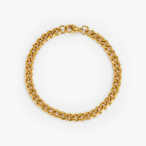 Cuban Bracelet (Gold) 5MM