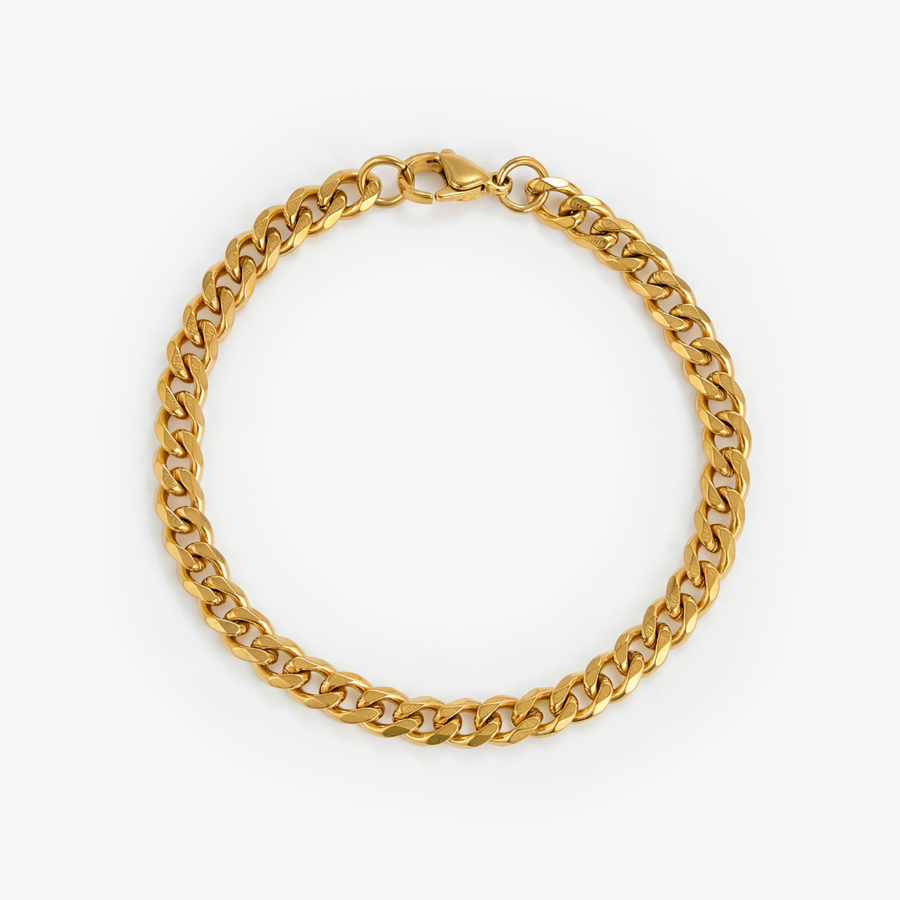 Cuban Bracelet (Gold) 5MM 