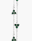 Green Clover Bracelet (Silver)