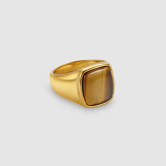 King Tiger's Eye Ring (Gold)