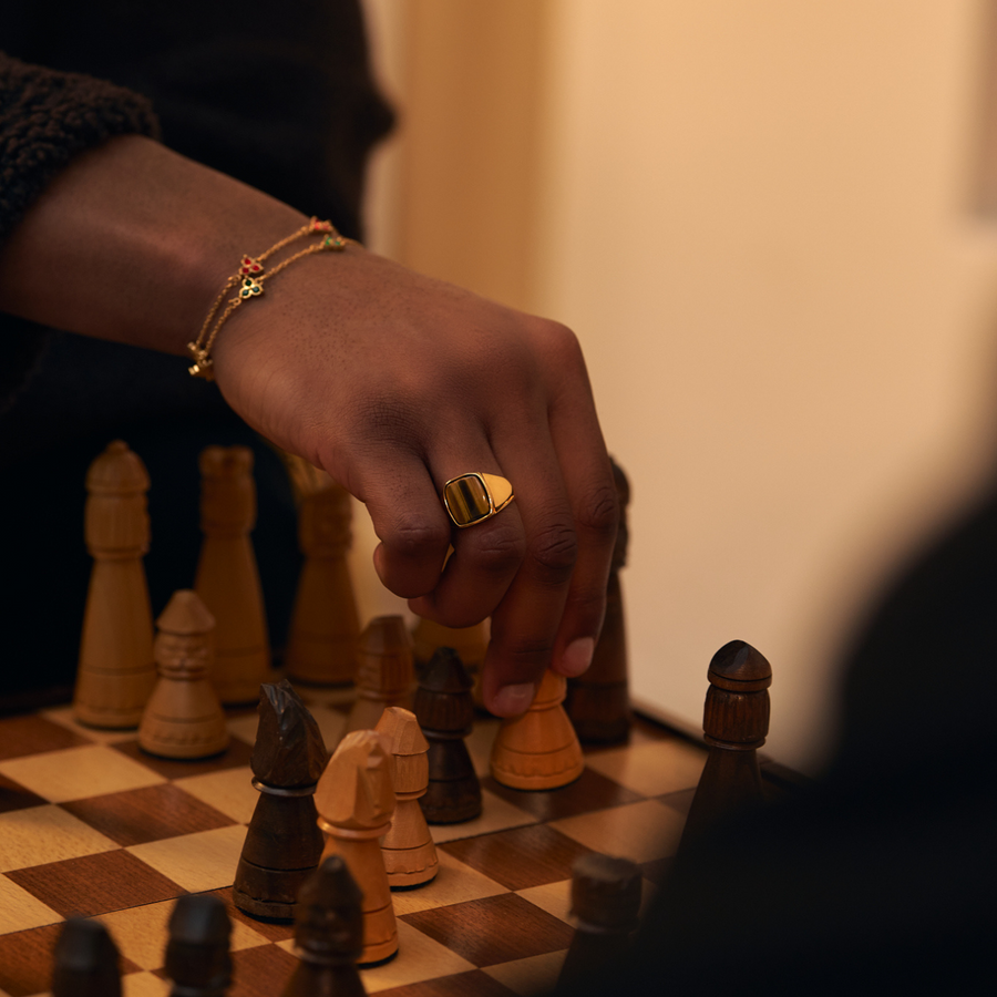 Tiger's Eye Ring (Gold)
