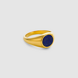 Oval Lapis Ring (Gold)