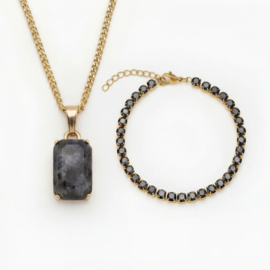 Moon X Tennis Black (Gold)