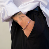 Tennis Pink Bracelet (Gold)