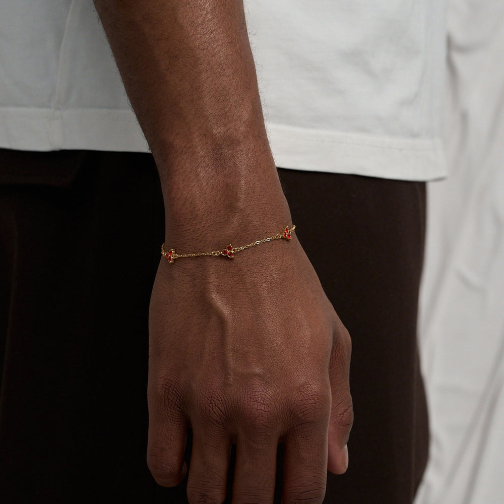 Red Clover Bracelet (Goud)