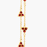 Red Clover Bracelet (Gold)