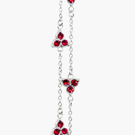 Red Clover Bracelet (Silber)