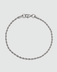 Rope Bracelet (Silber) 2MM 