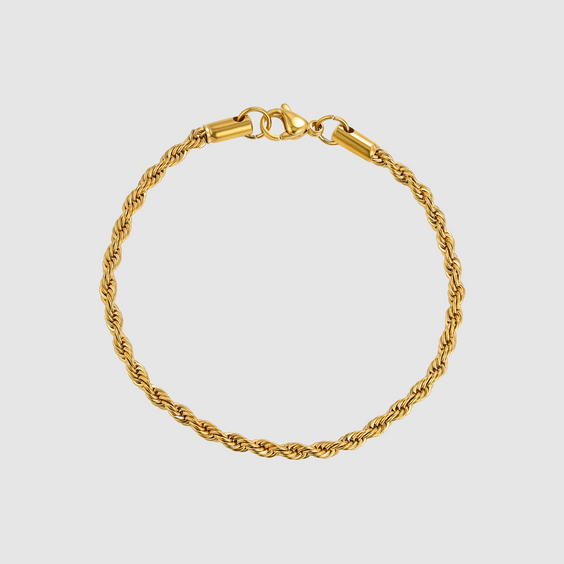 Rope Bracelet (Gold) 3MM 