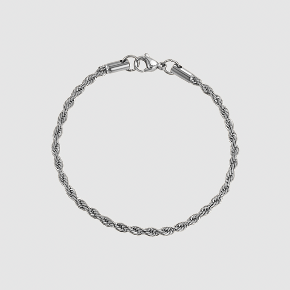 Rope Bracelet (Silver) 3MM