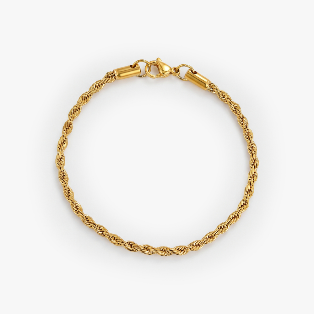 Rope Bracelet (Gold) 3MM