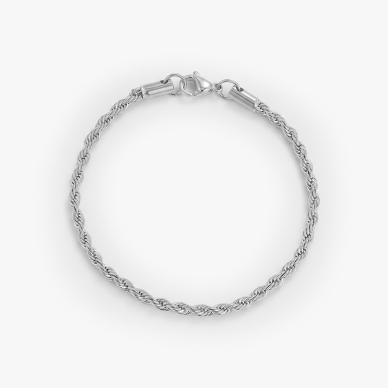 Rope Bracelet (Silver) 3MM