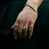 Oval Tiger's Eye (Gold)