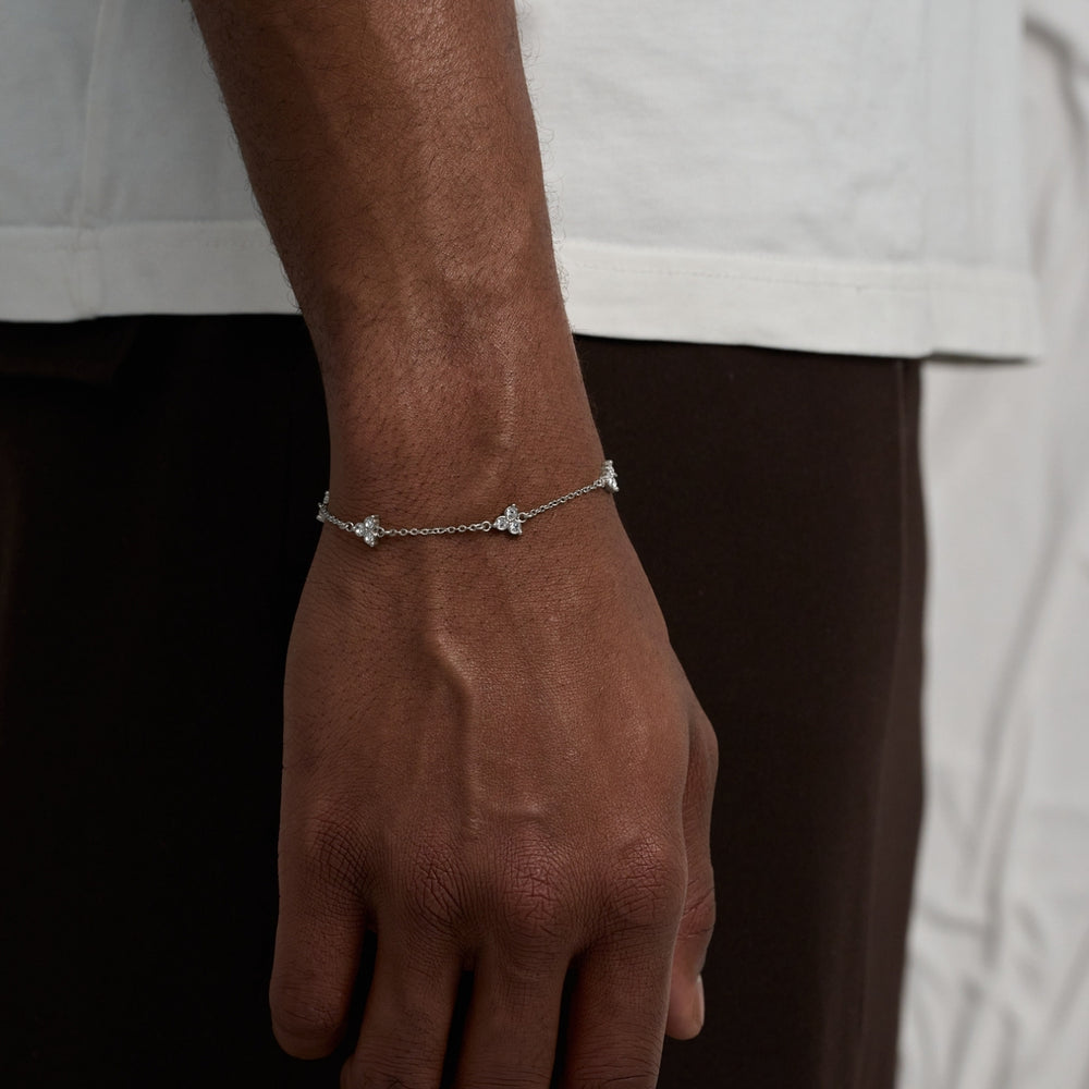 White Clover Bracelet (Silber)