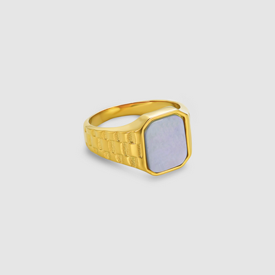 Watch White Ring (Gold)
