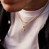 blanc + cuban 3mm chain