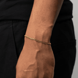 Cuban Bracelet (Gold) 3MM - Essence Amsterdam