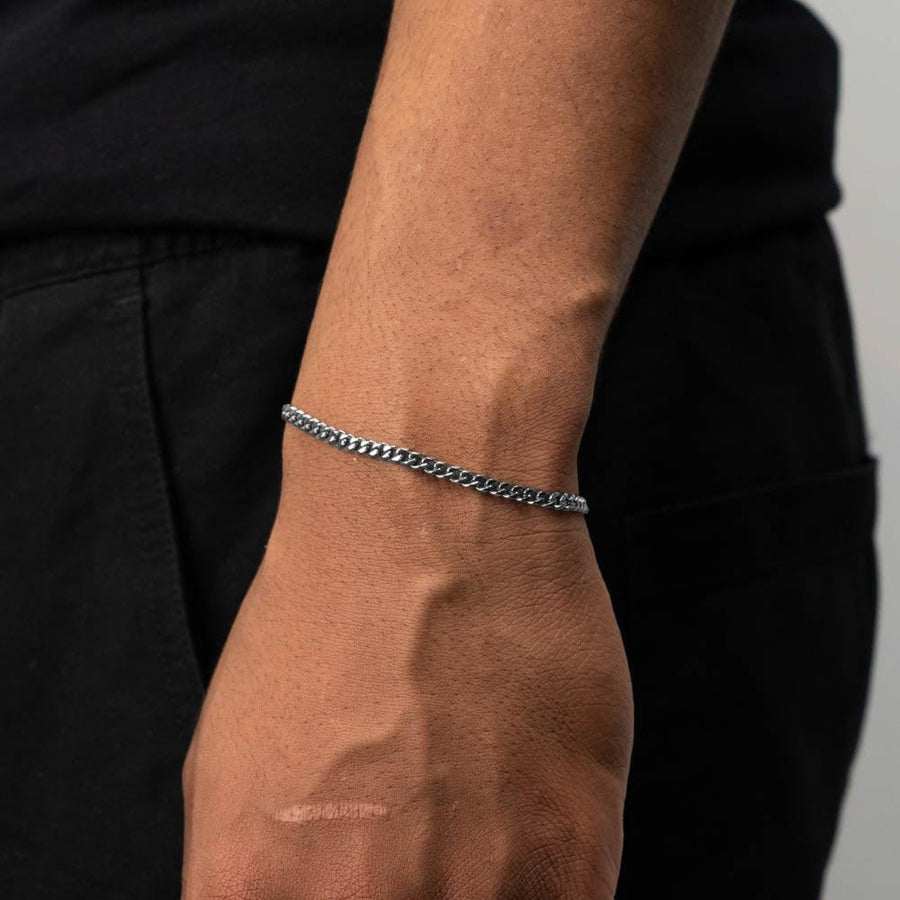 Cuban Bracelet (Silver) 3MM - Essence Amsterdam