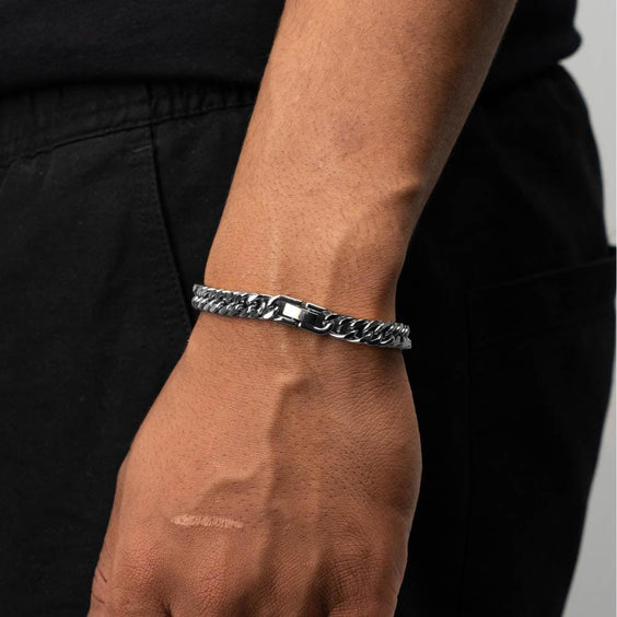 Cuban Bracelet (Silver) 8MM - Essence Amsterdam