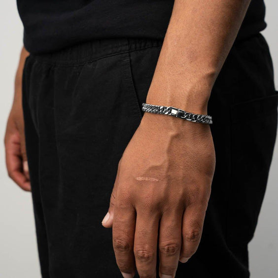 Cuban Bracelet (Silver) 8MM - Essence Amsterdam