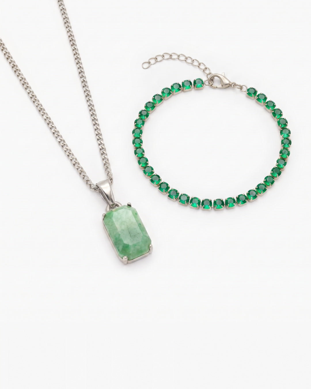 Aurora X Tennis Green Set (Silver)