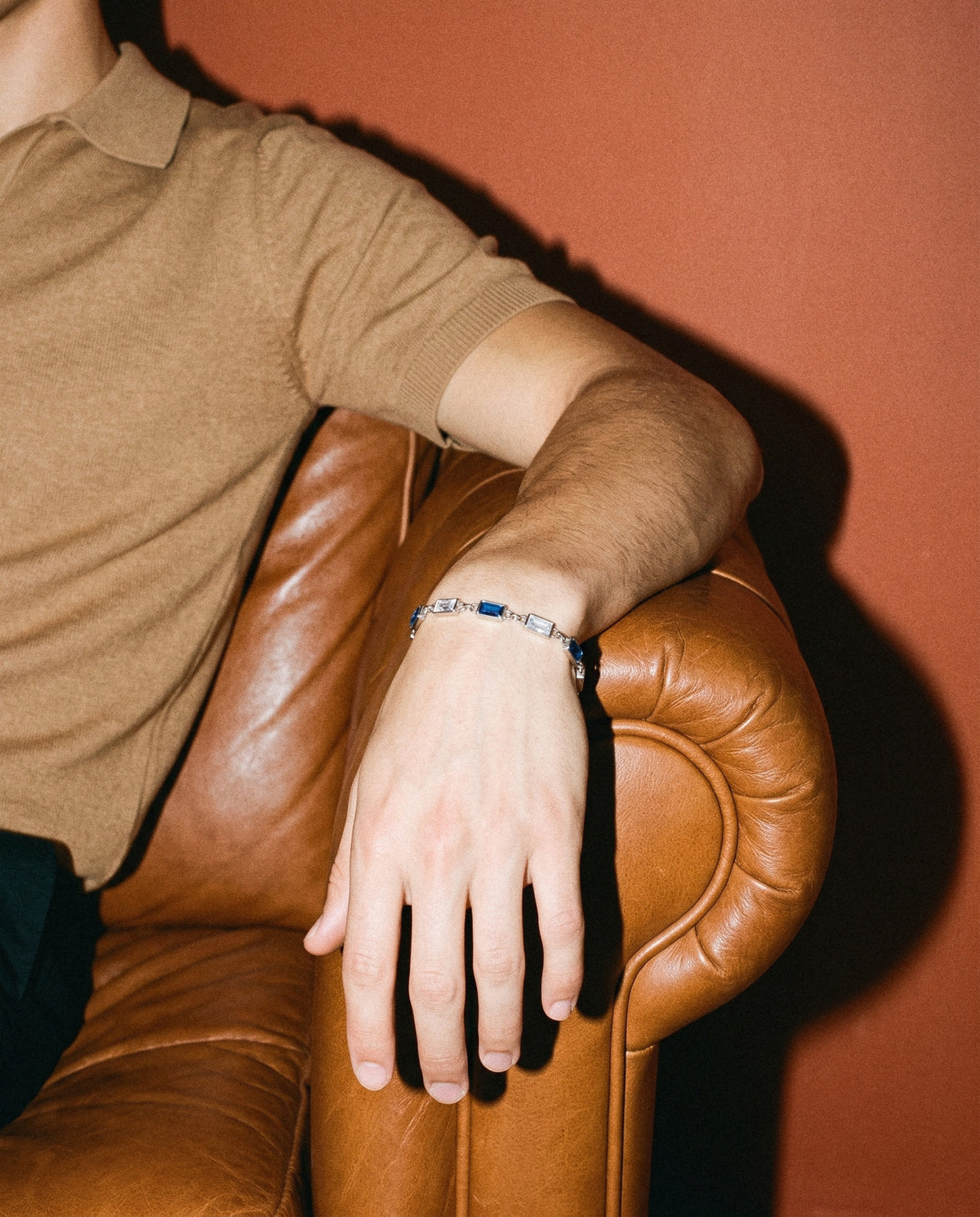 Azure Bracelet (Silver), worn
