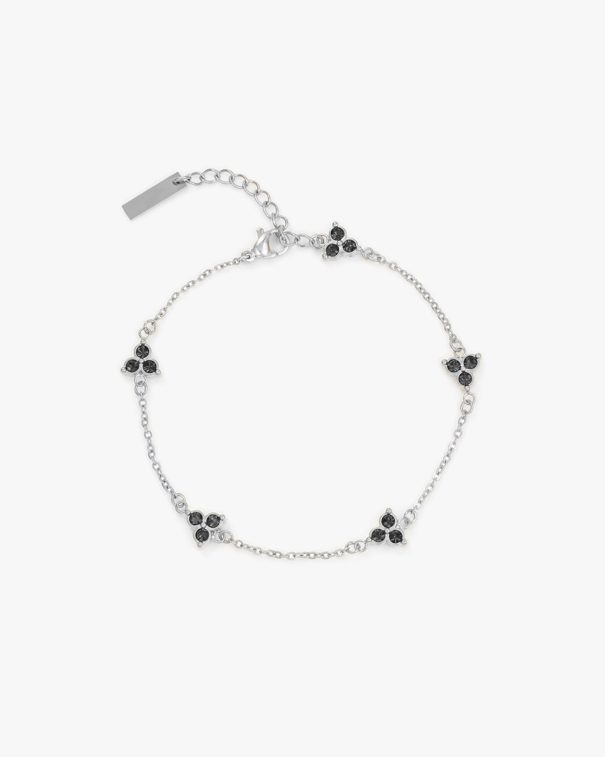 Black Clover Bracelet (Silver)