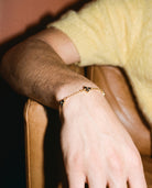 Black Clover Bracelet (Gold), worn