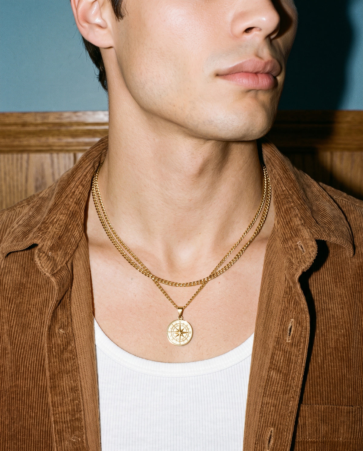Compass (Gold), worn