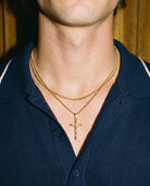 Crucifix (Gold), worn