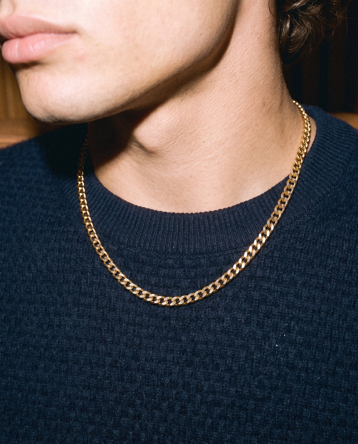 Cuban Chain (Gold) 5MM, worn