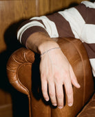 Figaro Bracelet (Silver) 3MM, worn