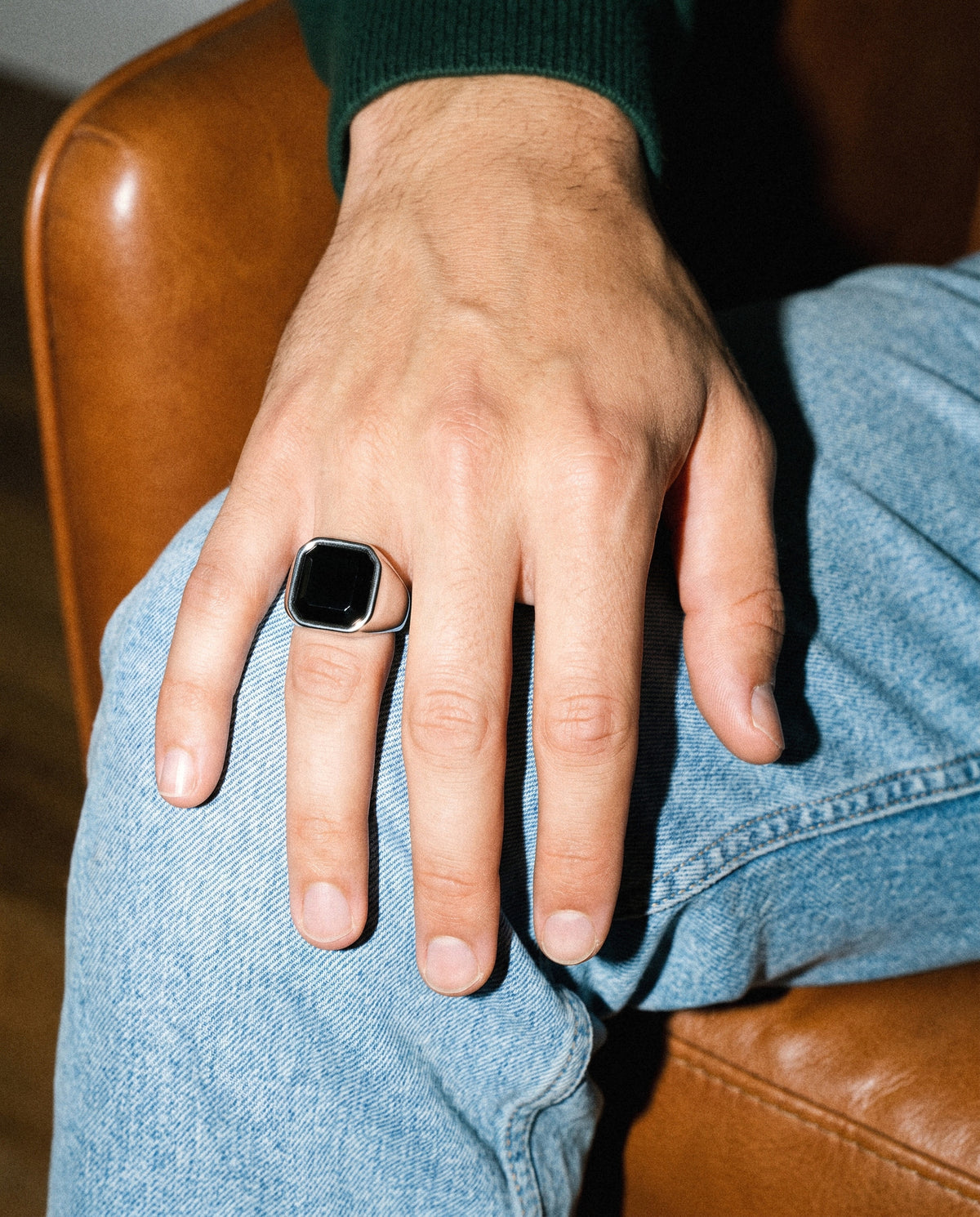 Royal Signet Ring (Silver), worn