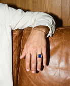 Watch Blue Ring (Gold), worn