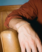 Tennis White Bracelet (Gold), worn