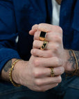 Flat Signet Ring (Gold) - Essence Amsterdam