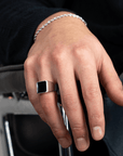Flat Signet Ring (Silver) - Essence Amsterdam