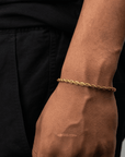 Rope Bracelet (Gold) 4MM - Essence Amsterdam