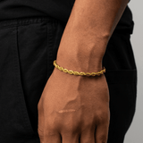 Rope Bracelet (Gold) 5MM - Essence Amsterdam