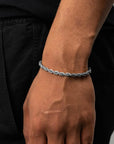 Rope Bracelet (Silver) 5MM - Essence Amsterdam