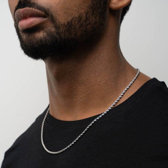 Rope Chain (Silver) 3MM - Essence Amsterdam