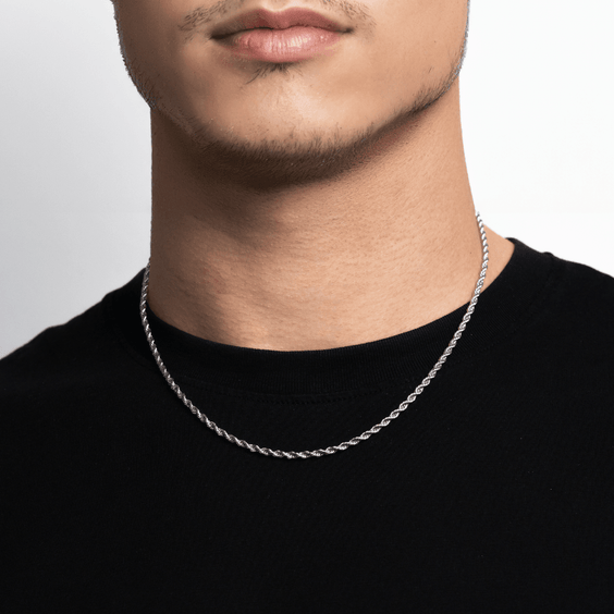 Rope Chain (Silver) 3MM - Essence Amsterdam
