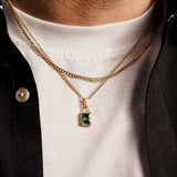 verd + cuban 3mm chain