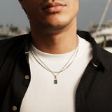 verd necklace + cuban ch